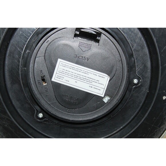 Mr. Christmas Gold Metallic Lights Up Plastic Tree Ornament Battery Works 14"x6" - Picture 9 of 11